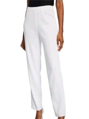 Exclusively Misook White Knit Pants SzXL